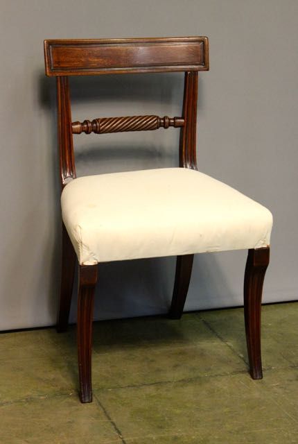A Set of Six Regency Mahogany Dining Chairs