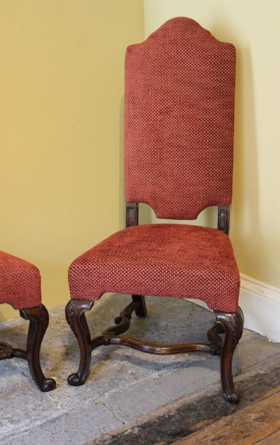 Pair of 19thc. Walnut Side Chairs