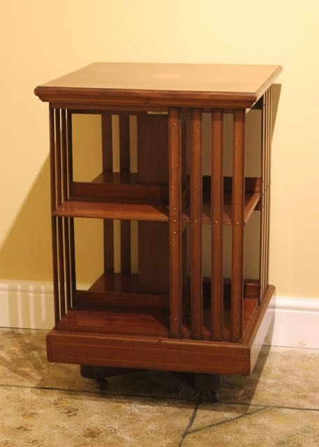 Edwardian Mahogany Revolving Bookcase