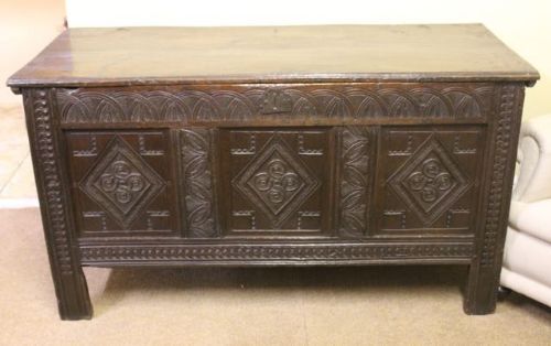 Late 17thc. Oak Coffer