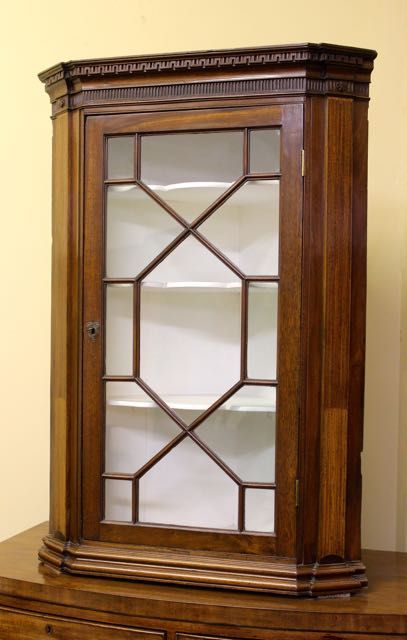 A Fine Georgian Mahogany Corner Cupboard