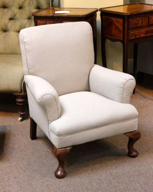 Small 19thc. Upholstered Armchair
