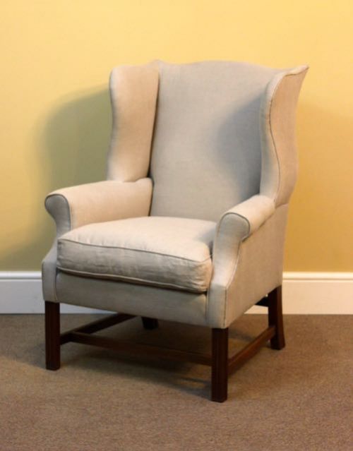 Early 20thc. Mahogany Wing Armchair
