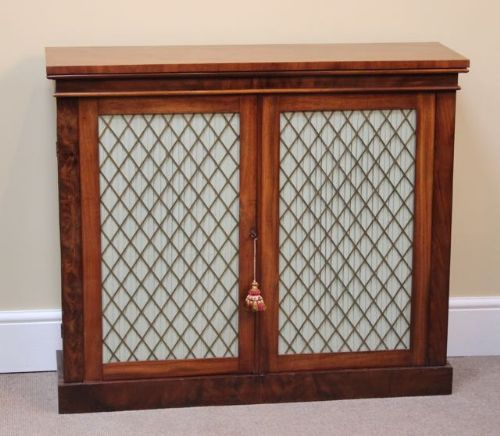 19thc. Mahogany Bookcase/cheffonier