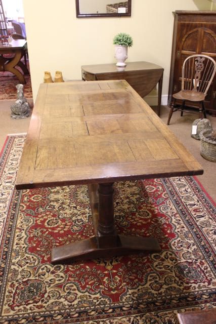 19thc Oak Refectory Table