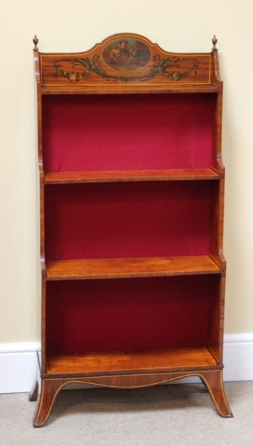 Late 19thc. Mahogany Waterfall Bookcase