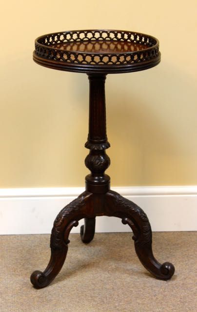 19thc Padauk Tripod Table