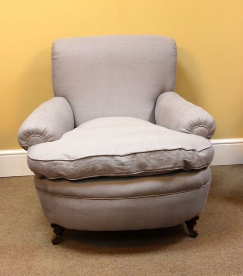 19thc Howard & Son Style Easy Armchair