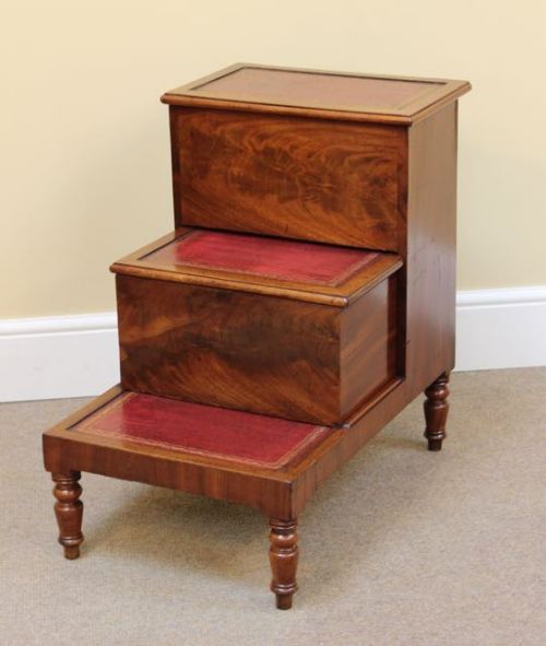 19thc Library Steps/commode Box