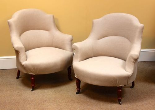 Pair of 19thc Walnut Side Chairs
