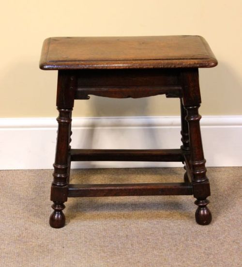 19thc. Oak Joint Stool