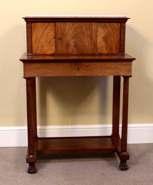 19thc Mahogany Bonheur Du Jour