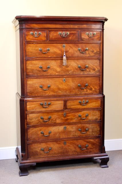 Wonderful 18thc. Mahogany Chest on Chest/tallboy