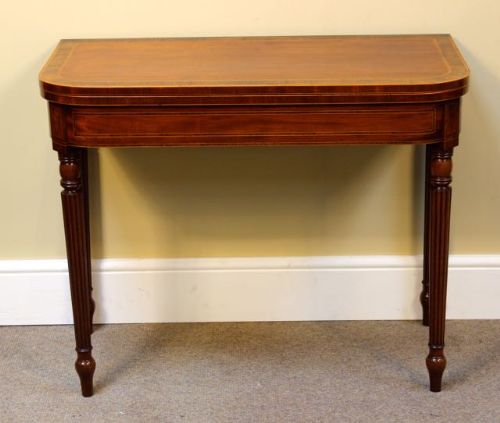 Regency Mahogany Card Table