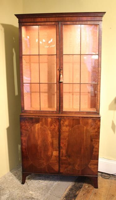 Small Regency Mahogany Bookcase