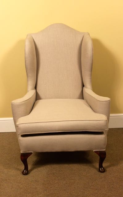 Late 19thc Walnut Wing Armchair