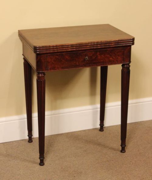 19thc. Mahogany Games Table