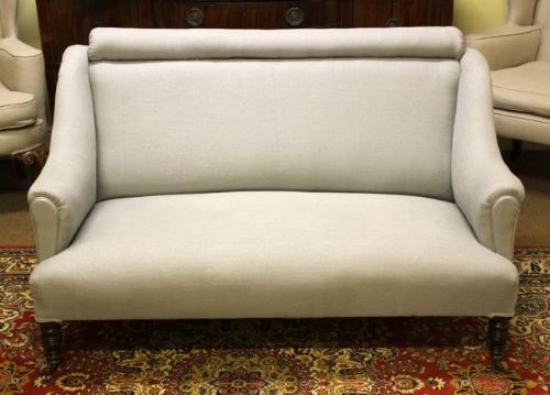 19thc. Mahogany Two Seater Sofa