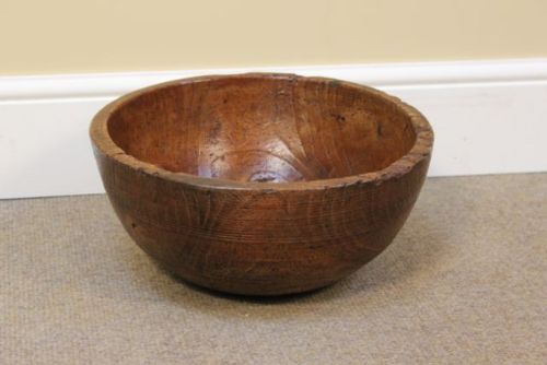 19thc. Elm Dough Bowl