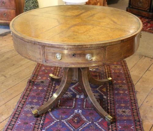 Early 19thc. Rosewood Drum Table