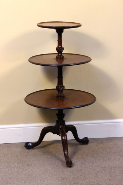 Late 18thc. Mahogany Dumb Waiter