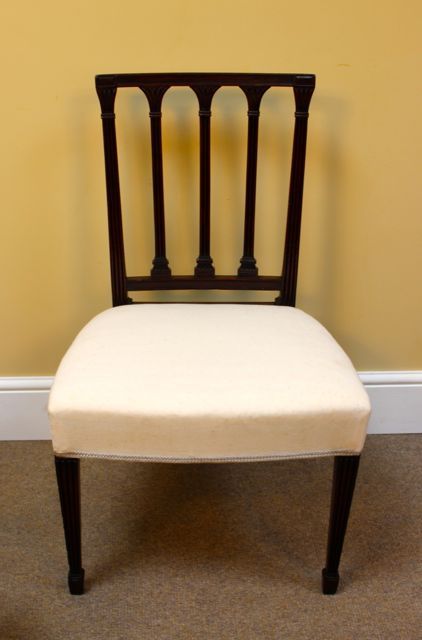 Pair of Early 19thc. Mahogany Dining Chairs