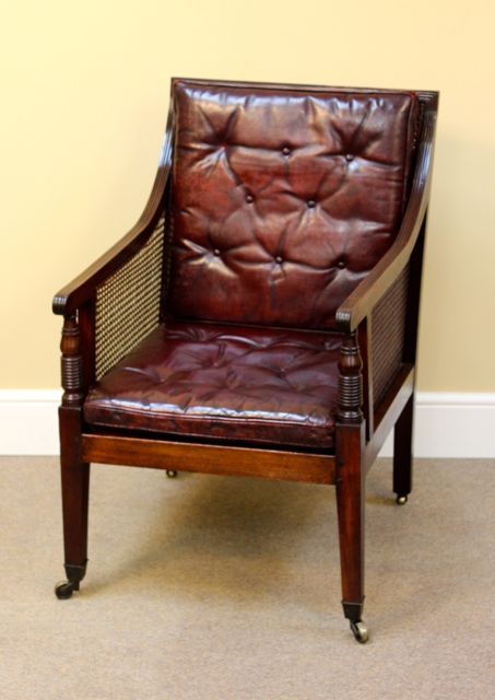 19thc. Mahogany Bergere Chair