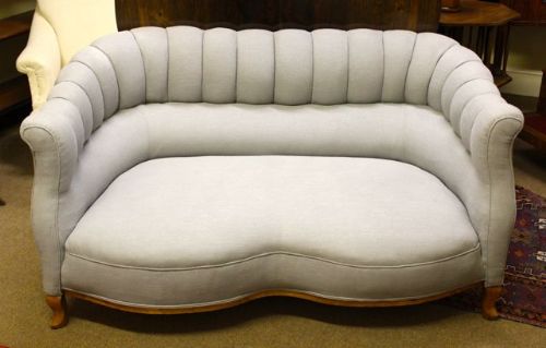 Late 19thc. Walnut Two Seater Sofa