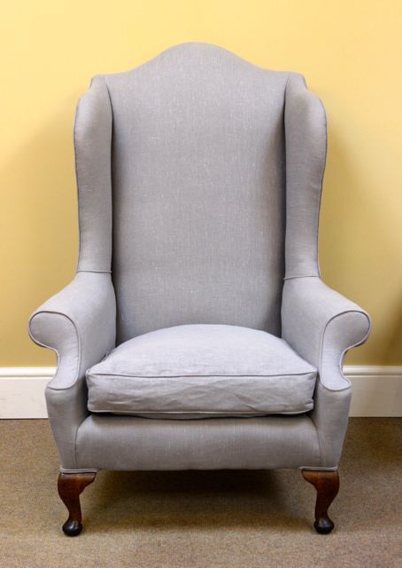 LATE 19THC WING BACK ARMCHAIR