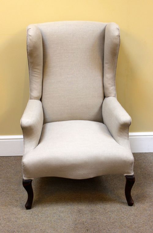 19thc.  Walnut Wing Armchair