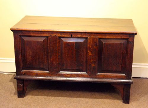 18thc. Oak Coffer Chest