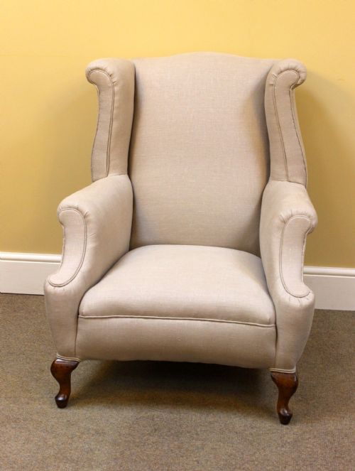 19THC WALNUT WING ARMCHAIR - ADDITIONAL PHOTO 1