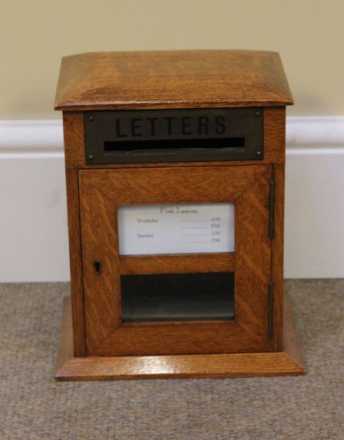 An Edwardian Country House Oak Post Box