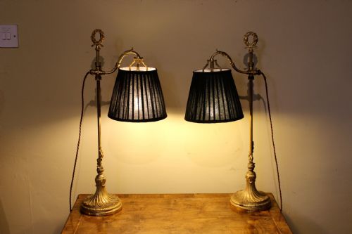 Pair of C. 1920 French Lamps