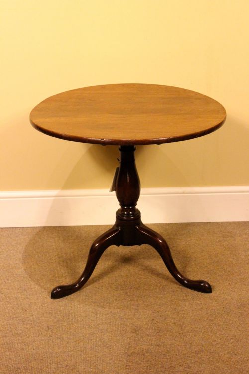 18thc. Mahogany Tripod Table