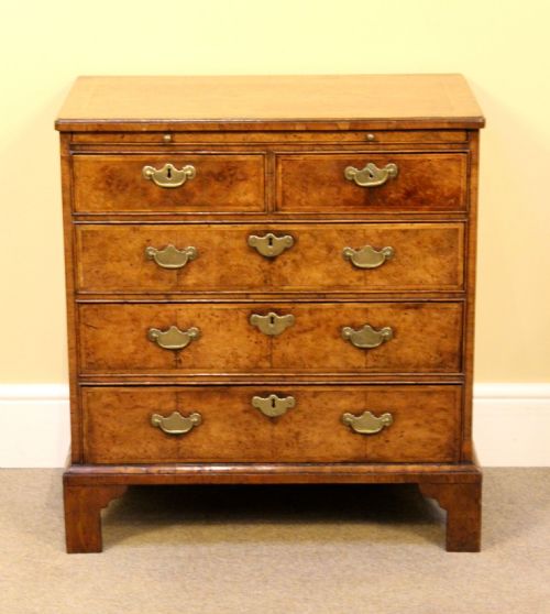 Small 18thc. Style Walnut Chest of Drawers