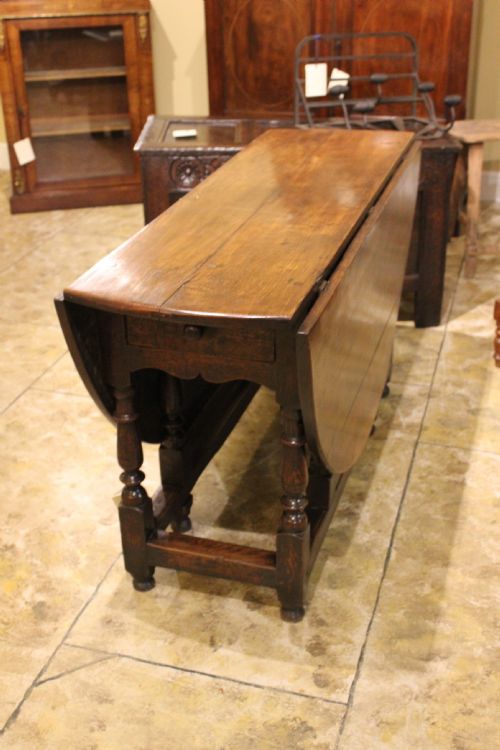 18thc. Oak Gate Leg Table