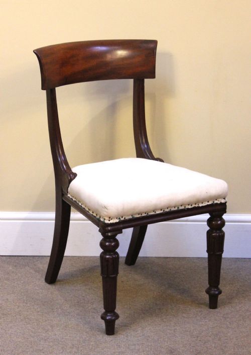 Set of Six 19thc. Mahogany Dining Chairs