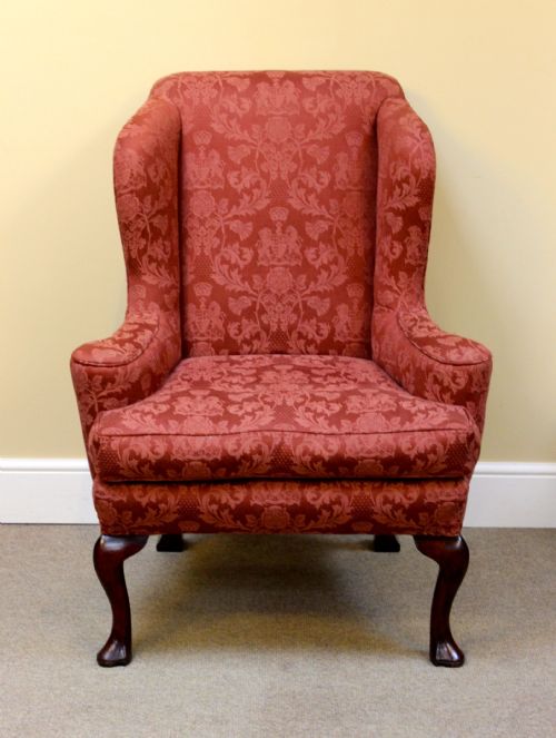 19THC WALNUT WING ARMCHAIR - ADDITIONAL PHOTO 1