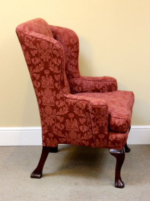 19THC WALNUT WING ARMCHAIR - ADDITIONAL PHOTO 3