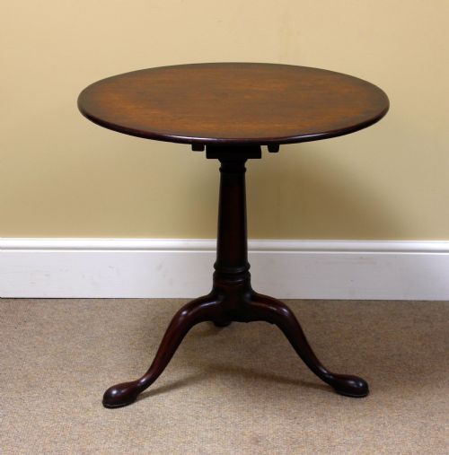 A Wonderful Early Mahogany Tripod Table