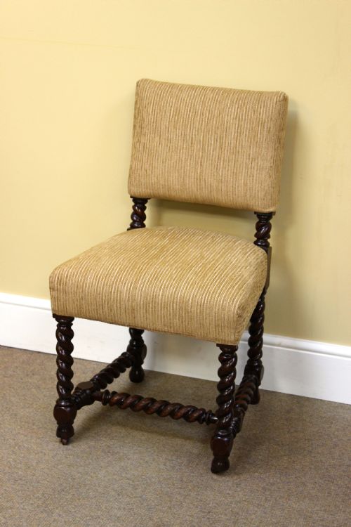 SET OF SIX 19THC ASH BARLEY TWIST CHAIRS