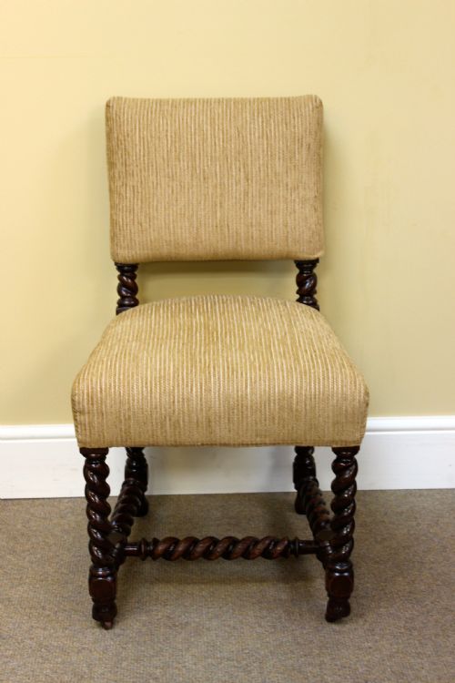 SET OF SIX 19THC ASH BARLEY TWIST CHAIRS - ADDITIONAL PHOTO 1
