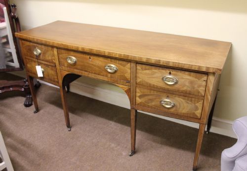 fig 1. 19thc. Mahogany Bow Fronted Sideboard