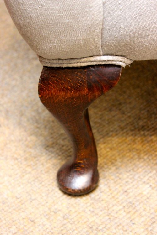 LATE 19THC LARGE WING ARMCHAIR - ADDITIONAL PHOTO 1