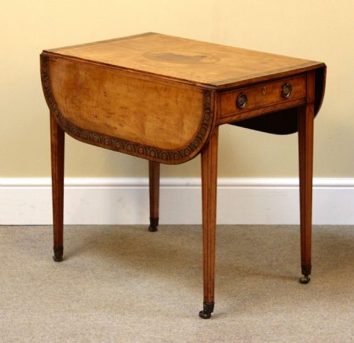Late Georgian Satinwood Pembroke Table