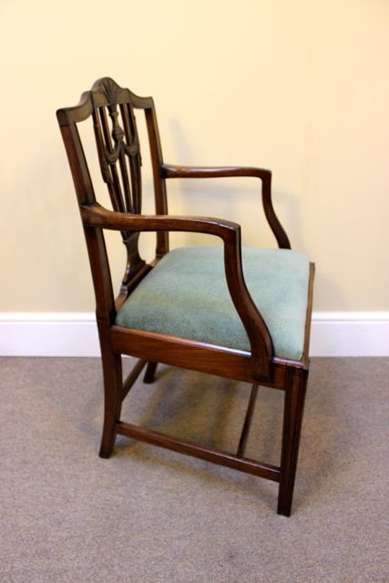 fig 1. A Set of Eight 19thc.  Mahogany Dining Chairs