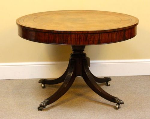 19thc Mahogany Drum Table