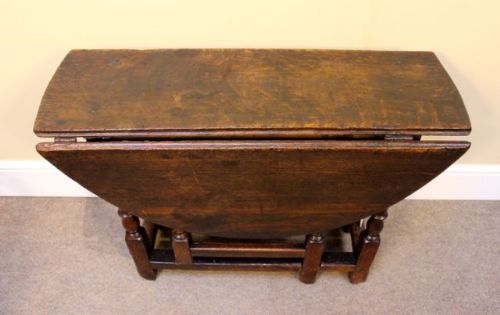 18thc Oak Gate Leg Table