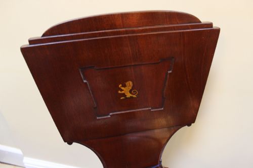 PAIR OF REGENCY MAHOGANY HALL CHAIRS - ADDITIONAL PHOTO 6